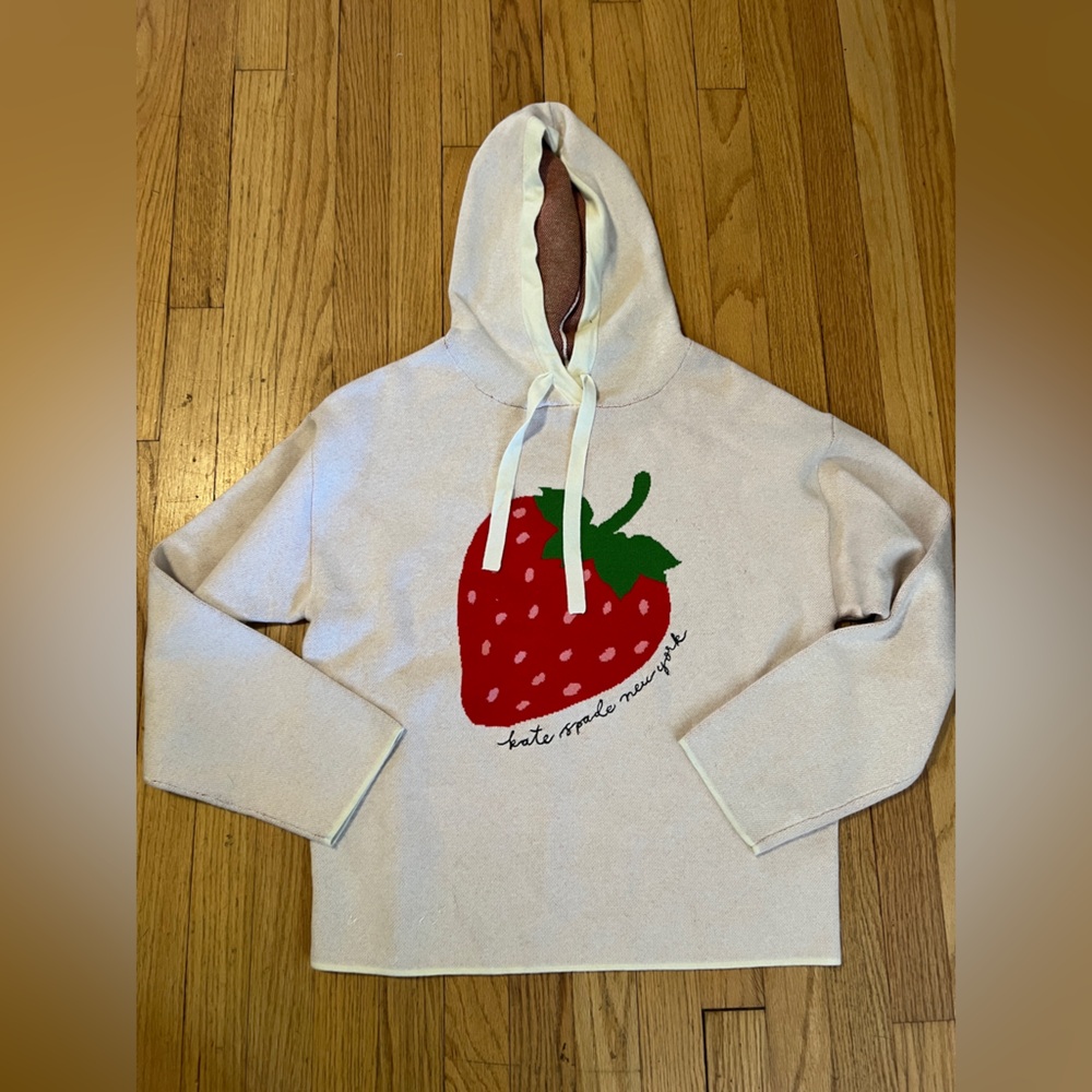 Kate Spade Strawberry Graphic Hoodie Target with Tags Small